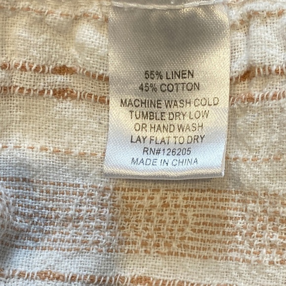 Just Living Linen / Cotton Striped Pants / S - Picture 5 of 5